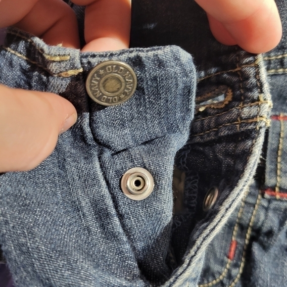 Old Navy Babys Unisex Blue Denim Overalls Size 3-6 Months - Picture 13 of 14